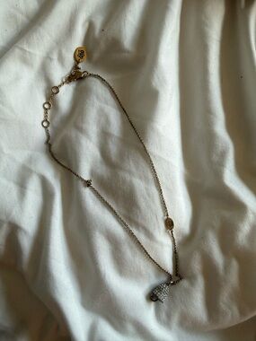 Gold-Tone Crystal bell limited edition juicy couture Pendant Necklace